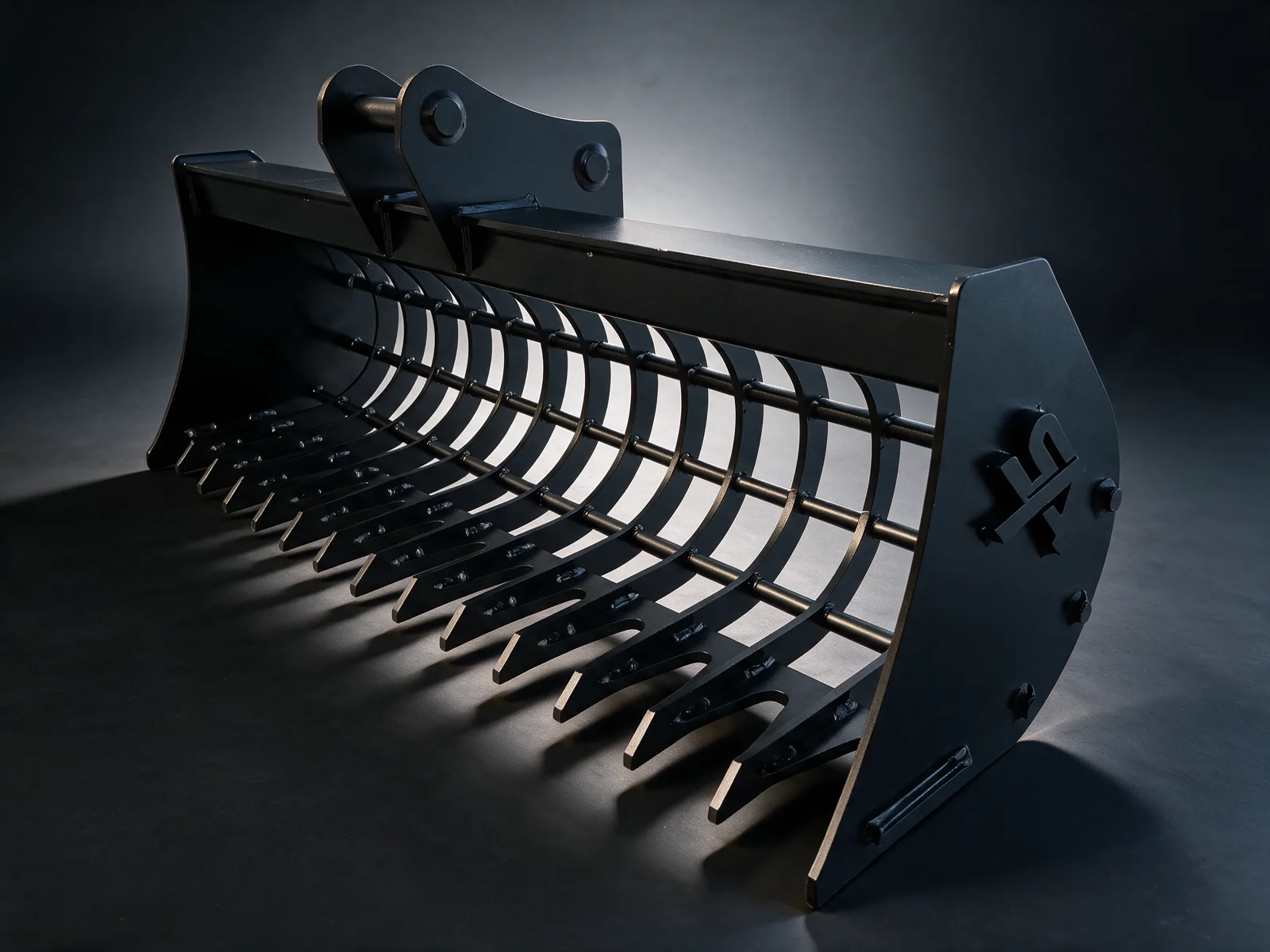Sperrin Attachments landscape stone rake attachment